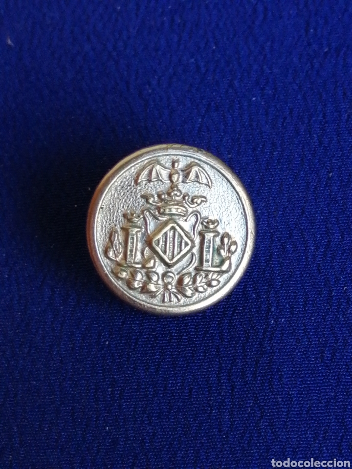 Coleccionismo: ESCUDO DE VALENCIA BOTON ANTIGUO - Foto 1