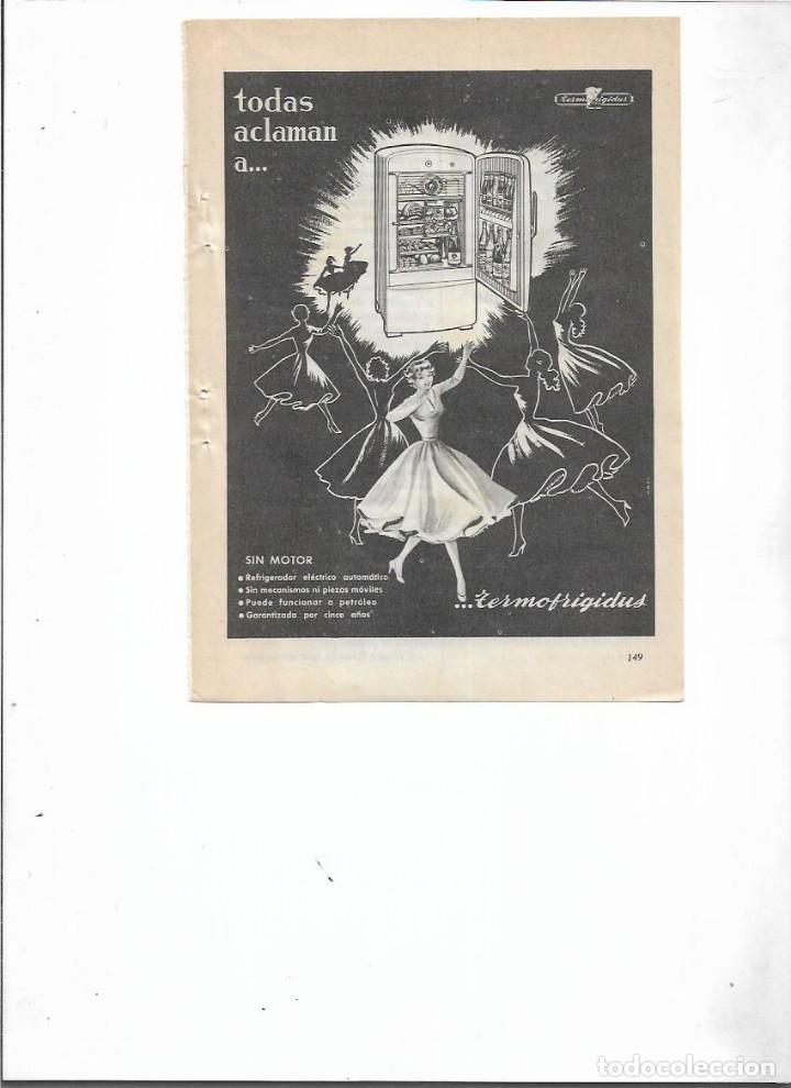 Colecionismo: A&Ntilde;O 1956 RECORTE PRENSA PUBLICIDAD TERMOFRIGIDUS REFRIGERADOR SIN MOTOR NEVERA ELECTRODOMESTICOS