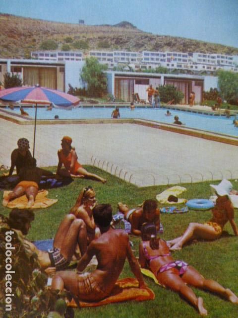 Coleccionismo: PLAYA DE SAN AGUSTIN GRAN CANARIA ANTIGUA LAMINA HUECOGRABADO