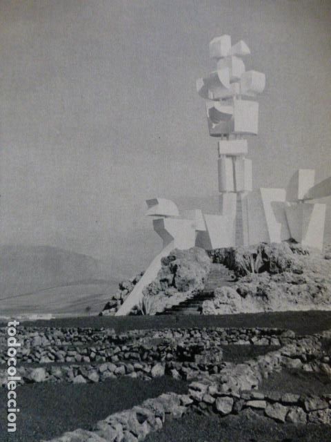 Collectionnisme: MOZAGA LANZAROTE ANTIGUA LAMINA HUECOGRABADO