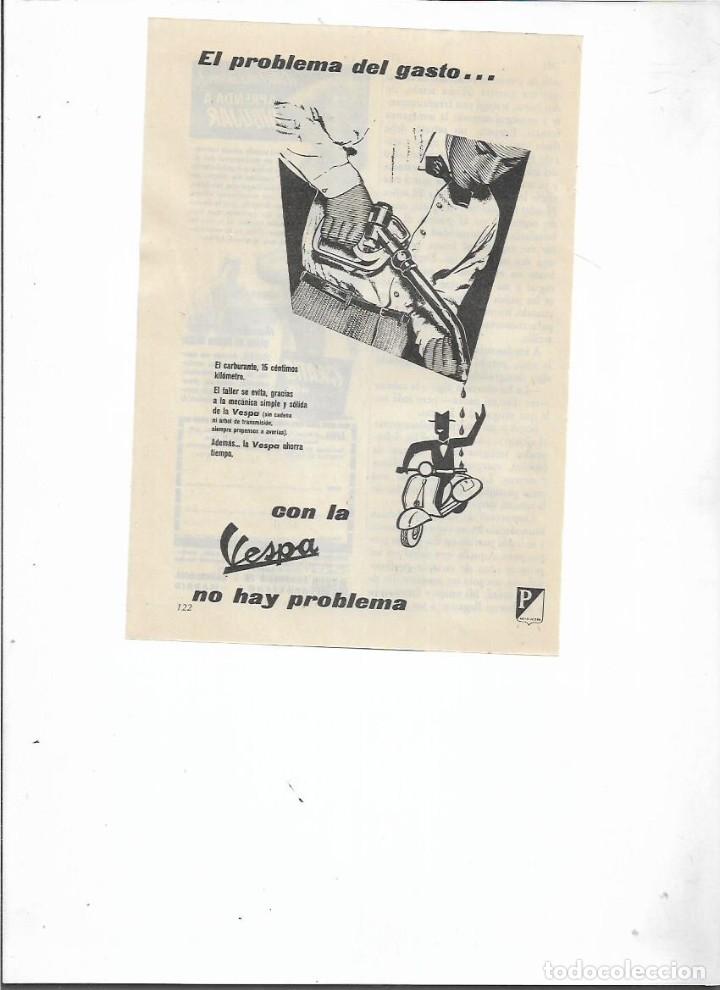 Coleccionismo: A&Ntilde;O 1957 RECORTE PRENSA PUBLICIDAD VESPA SCOOTER MOTO