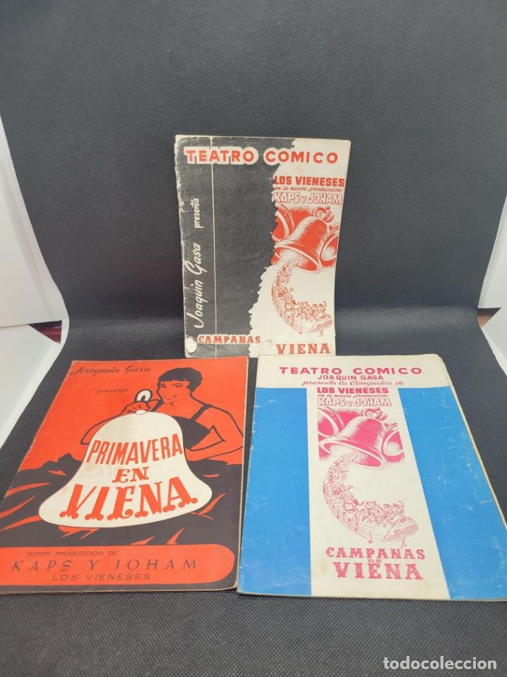 Coleccionismo: Programa de teatro de LOS VIENESES - Foto 1