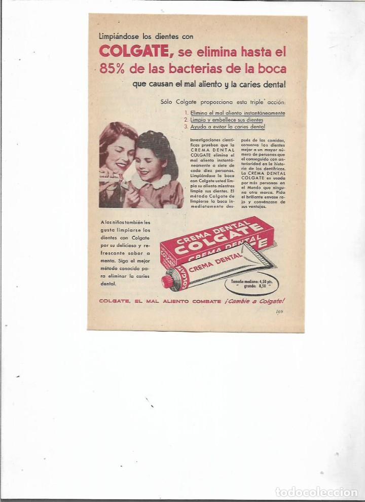 Coleccionismo: A&Ntilde;O 1957 RECORTE PRENSA PUBLICIDAD COLGATE CREMA DENTAL DENTIFRICO