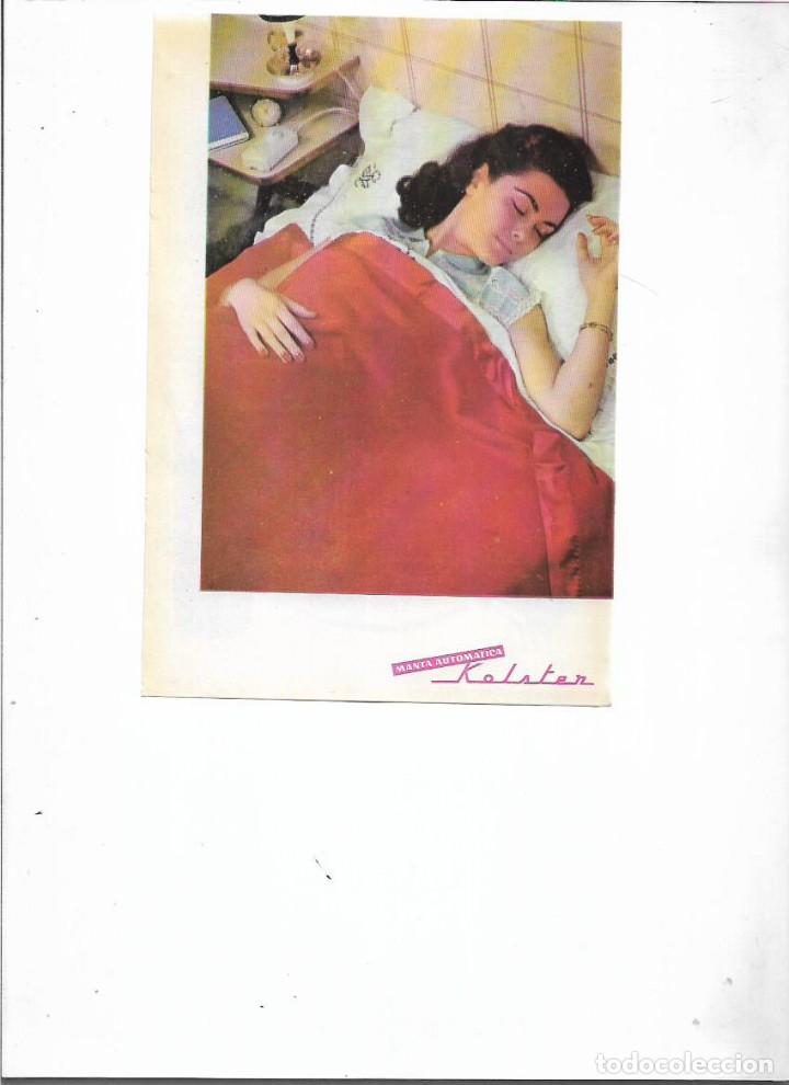Coleccionismo: A&Ntilde;O 1957 RECORTE PRENSA PUBLICIDAD KOLSTER MANTA ELECTRICA AUTOMATICA