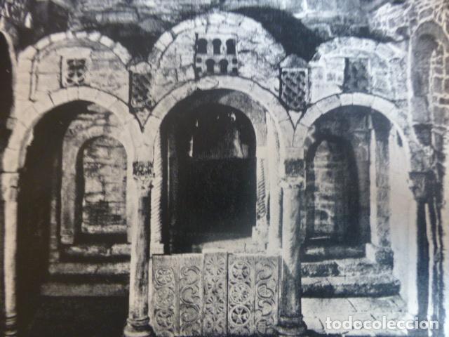 Colecionismo: SANTA CRISTINA DE LENA ASTURIAS ANTIGUA LAMINA HUECOGRABADO