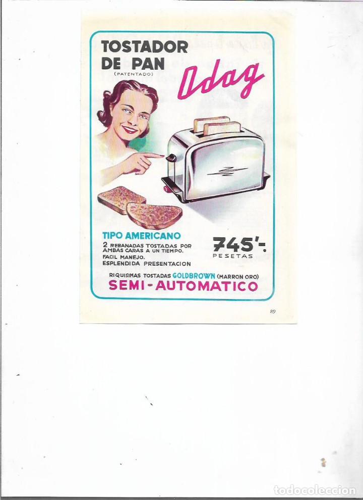 Coleccionismo: A&Ntilde;O 1957 RECORTE PRENSA PUBLICIDAD ODAG TOSTADOR DE PAN TOSTADORA ELECTRODOMESTICOS