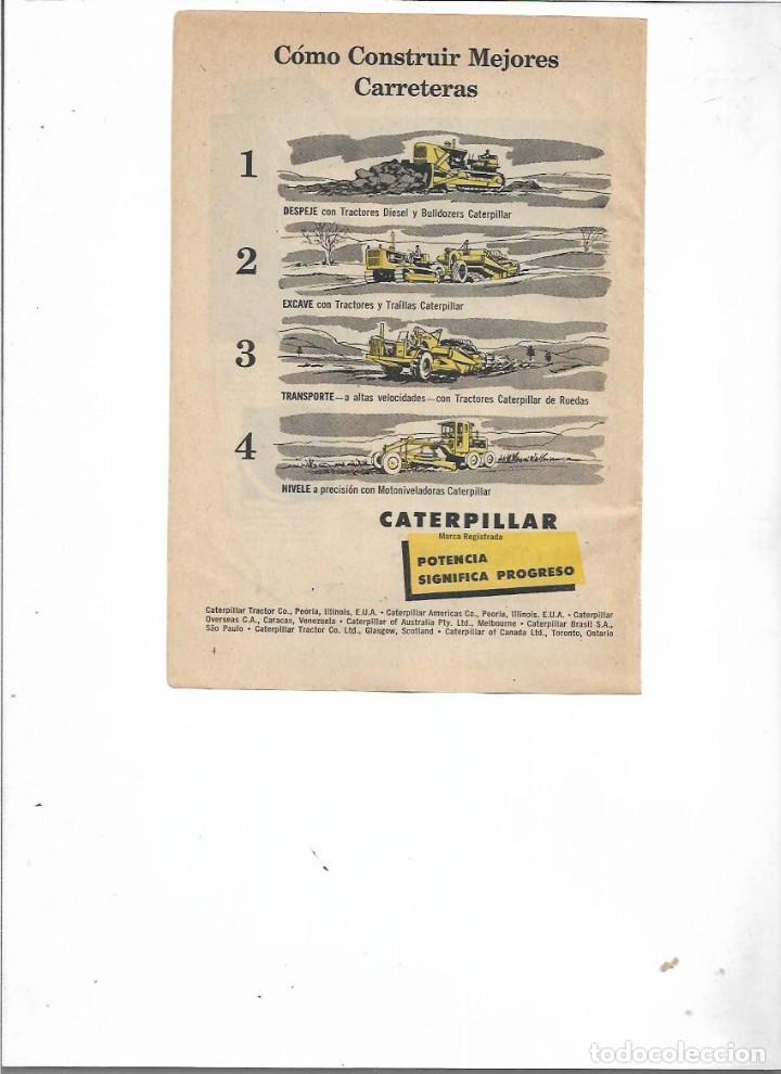 Collecting paper: A&Ntilde;O 1958 RECORTE PRENSA PUBLICIDAD CATERPILLAR TRACTOR MOTOR DIESEL MOVIL MAQUINARIA