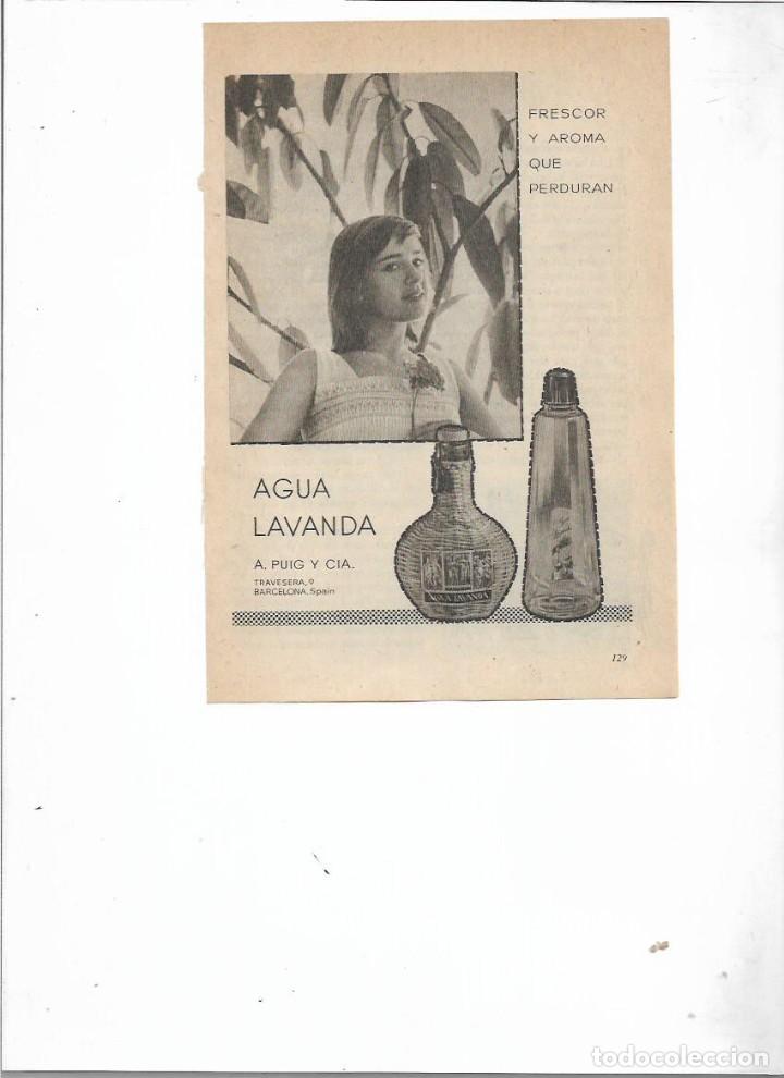 Collecting paper: A&Ntilde;O 1958 RECORTE PRENSA PUBLICIDAD AGUA DE COLONIA LAVANDA PUIG