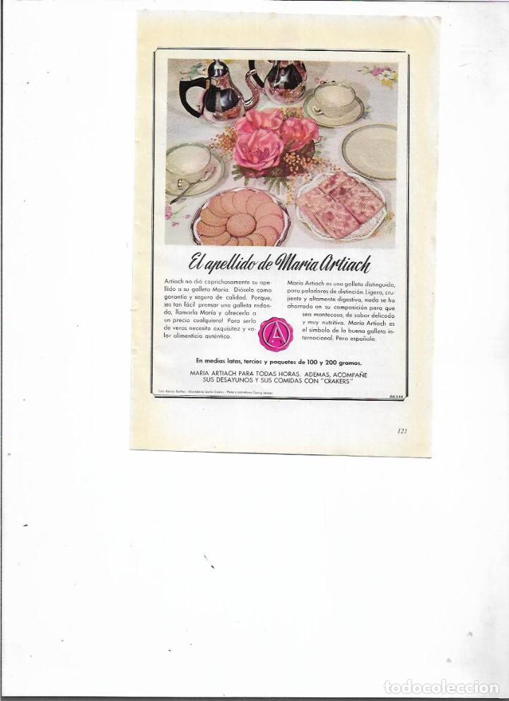 Colecionismo: A&Ntilde;O 1955 RECORTE PRENSA PUBLICIDAD ARTIACH MARIA GALLETAS