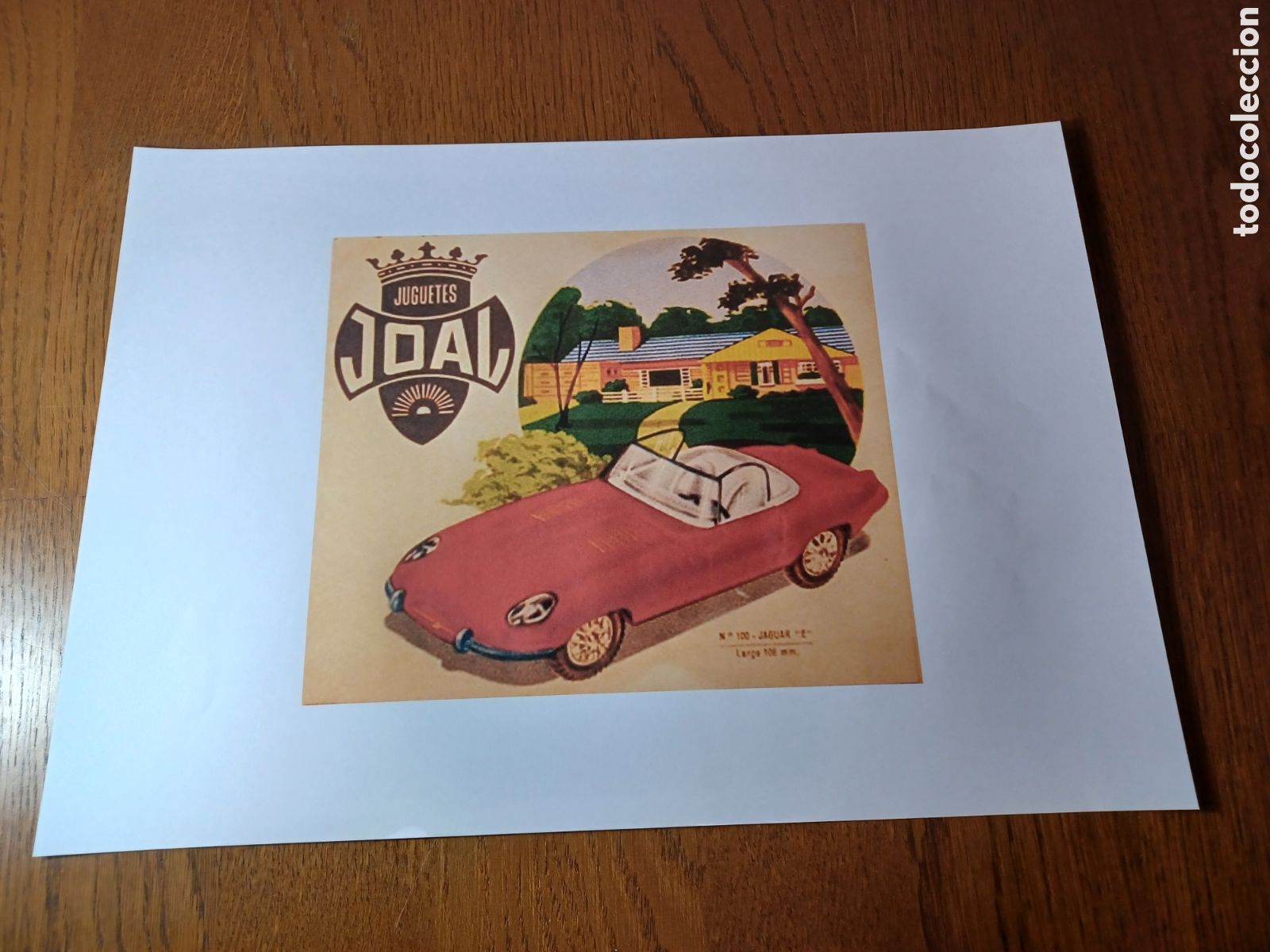 Coleccionismo: PUBLICIDAD DE JUGUETES JOAL .N&deg; 100 JAGUAR L. REPRODUCCION DE LA IMAGEN 24 X 20 CM
