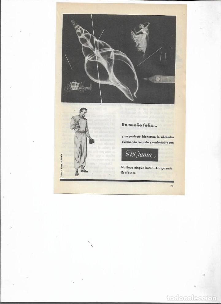 Coleccionismo: A&Ntilde;O 1954 RECORTE PRENSA PUBLICIDAD SKI JAMA PIJAMA GABRIEL HERMANOS