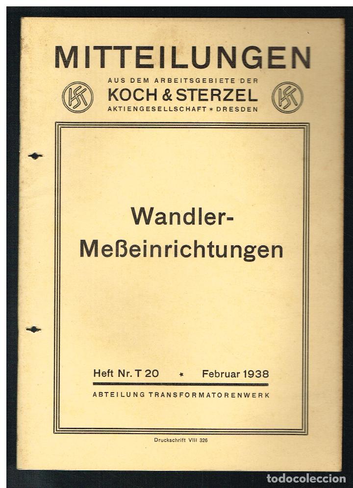 Collectionnisme: WANDLER-MEBEINRICHTUNGEN - KOCH & STERZEL - T 20 - 1938