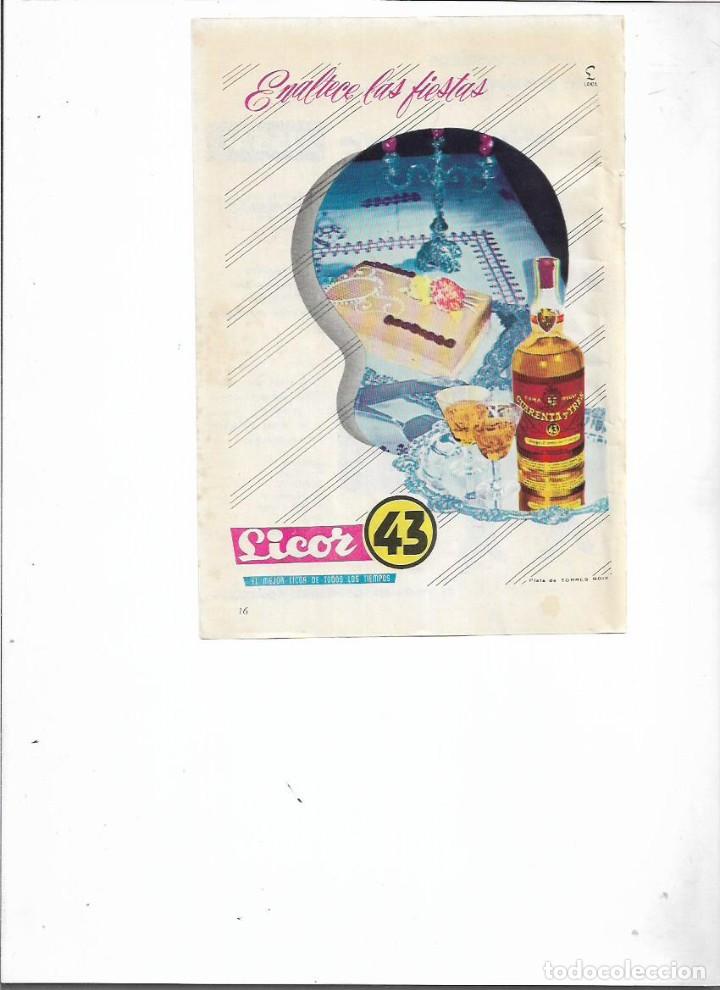 Collectionnisme: A&Ntilde;O 1958 RECORTE PRENSA PUBLICIDAD BEBIDAS LICOR 43 FELICITACION DE NAVIDAD
