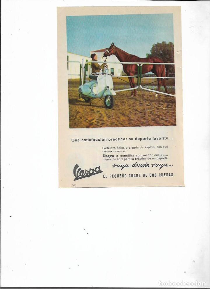 Coleccionismo: A&Ntilde;O 1958 RECORTE PRENSA PUBLICIDAD VESPA MOTO ESCUTER SCOOTER