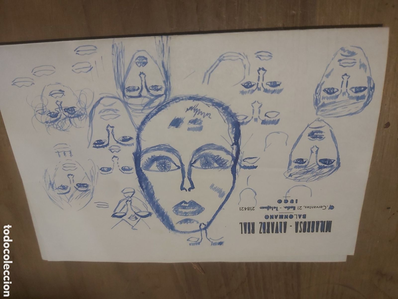 Collectionnisme: Lugo milagrosa &Aacute;lvarez real balomano Hoja con dibujos