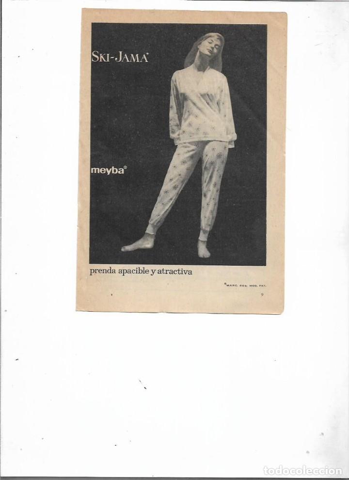 Colecionismo: A&Ntilde;O 1959 RECORTE PRENSA PUBLICIDAD MEYBA SKI JAMA PIJAMA