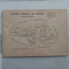 Coleccionismo: ALMERÍA PARTIDO JUDICIAL DE GERGAL. ORIGINAL DE PRINCIPIOS SIGLO XX. ALGUN AGUJERO EN CONTRAPORTADA.. Lote 363314725