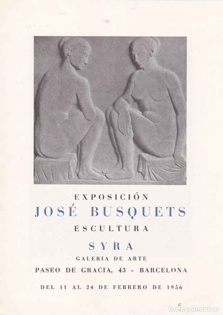 Coleccionismo: Exposici&oacute;n Jos&eacute; Busquets escultura Syra Barcelona 1956