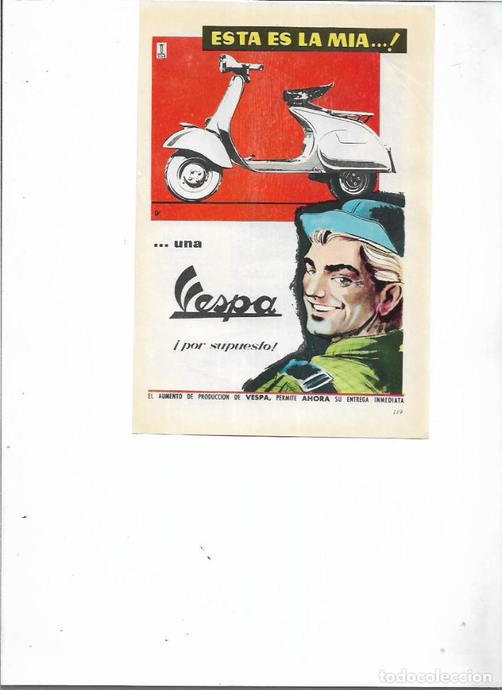 Coleccionismo: A&Ntilde;O 1959 RECORTE PRENSA PUBLICIDAD VESPA MOTO ESCUTER SCOOTER