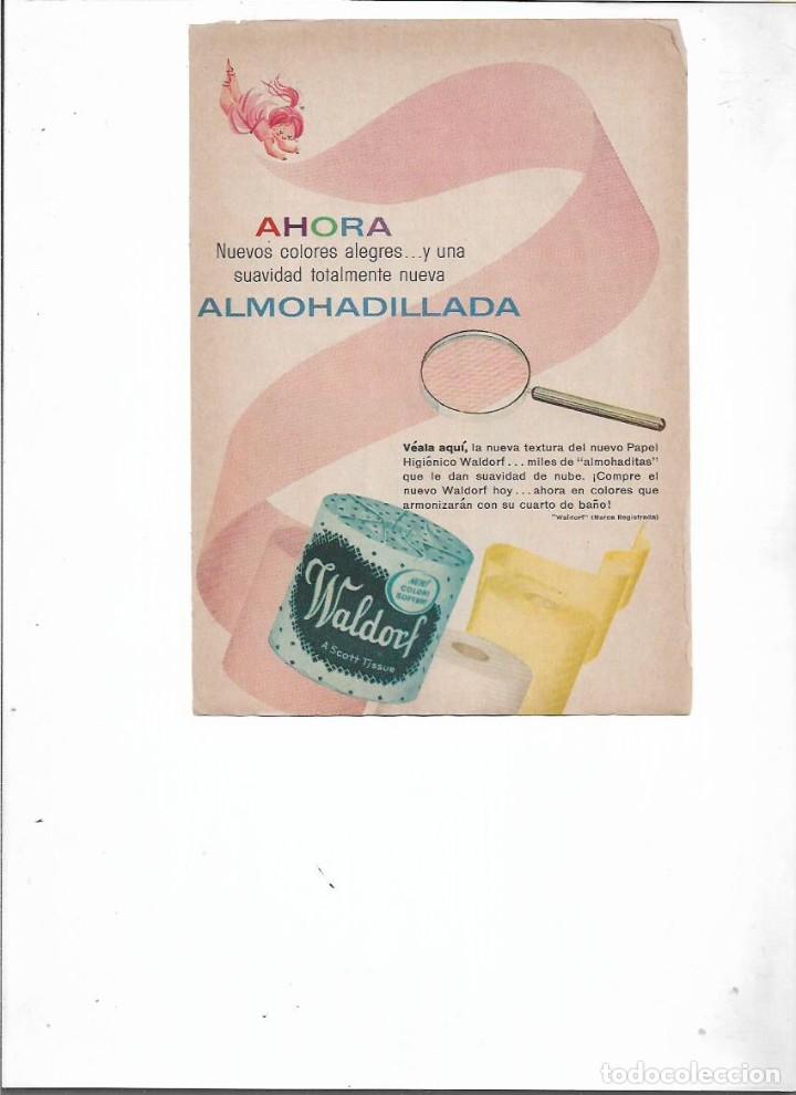 Collectionnisme: A&Ntilde;O 1959 RECORTE PRENSA PUBLICIDAD WALDORF PAPEL HIGIENICO