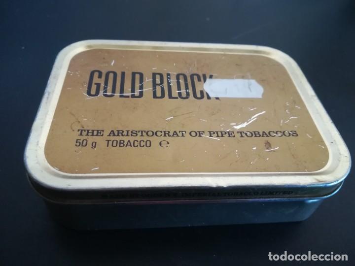 Coleccionismo: LATA TABACO GOLD BLOCK / POL1 - Foto 1