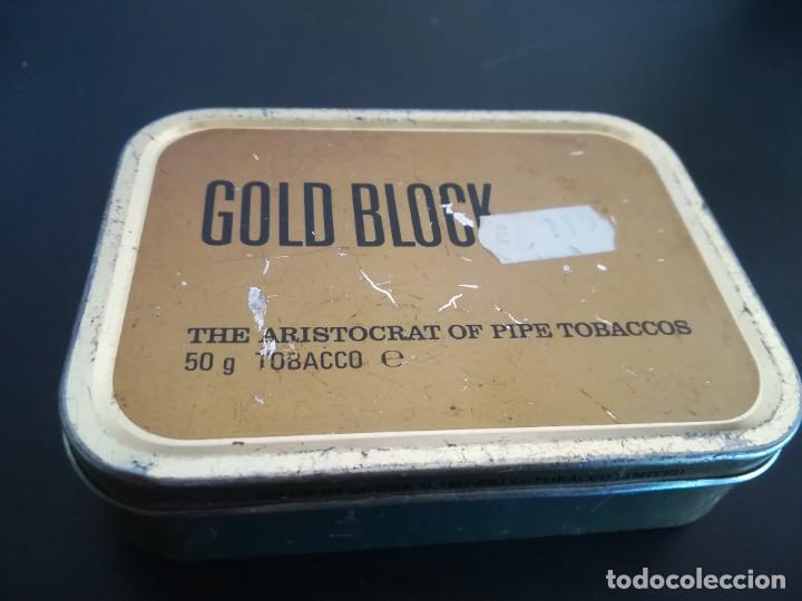 Coleccionismo: LATA TABACO GOLD BLOCK / POL1 - Foto 2