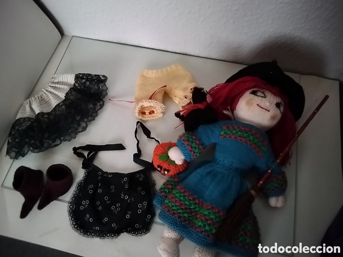 Coleccionismo: mu&ntilde;eca Bruja de lana - Foto 2