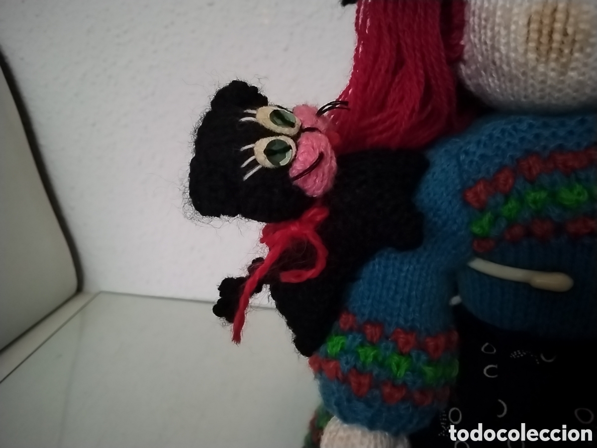 Coleccionismo: mu&ntilde;eca Bruja de lana - Foto 5