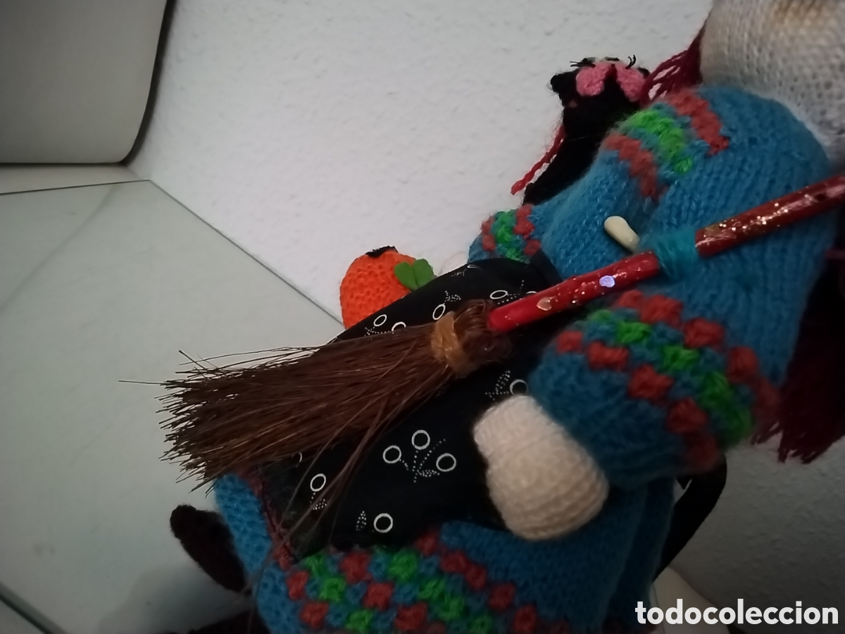 Coleccionismo: mu&ntilde;eca Bruja de lana - Foto 7