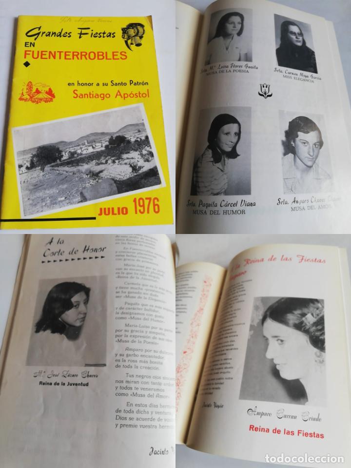 Collezionismo: ANTIGUO PROGRAMA DE FIESTAS FUENTERROBLES. SANTIAGO AP&Oacute;STOL JULIO 1976