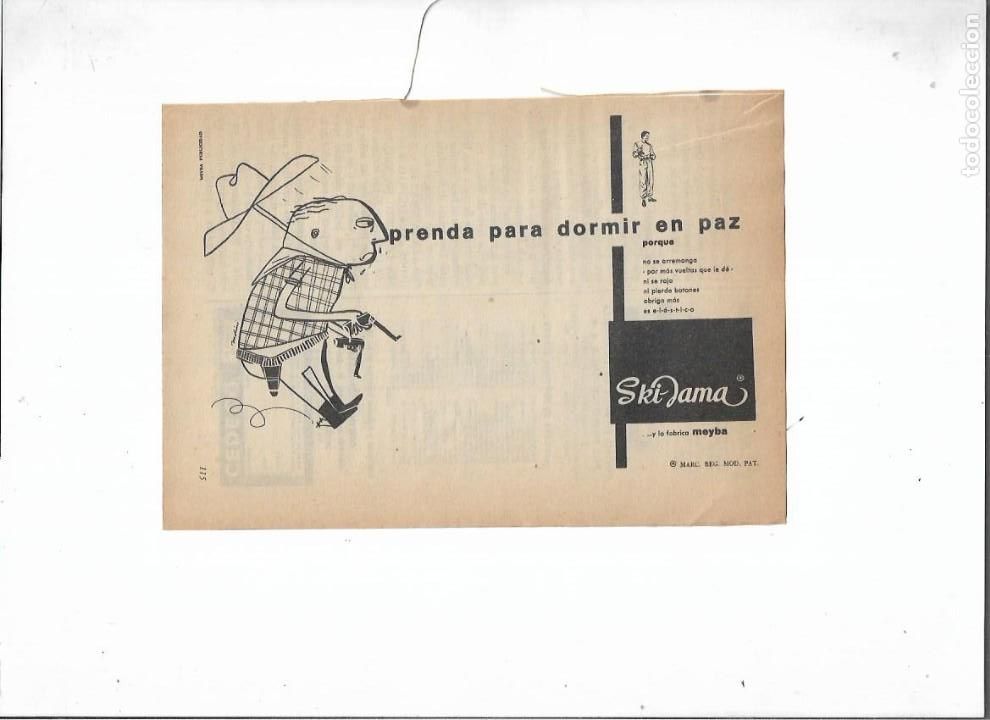 Coleccionismo: A&Ntilde;O 1955 RECORTE PRENSA PUBLICIDAD MEYBA SKI JAMA PIJAMA
