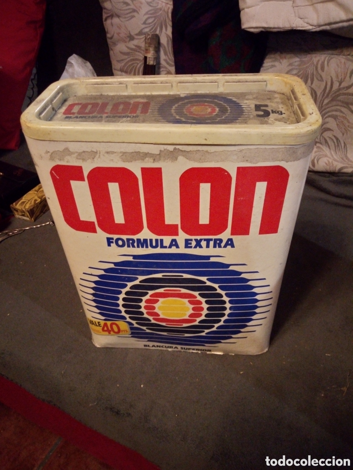 Coleccionismo: Tambor detergente COLON antiguo - Foto 2