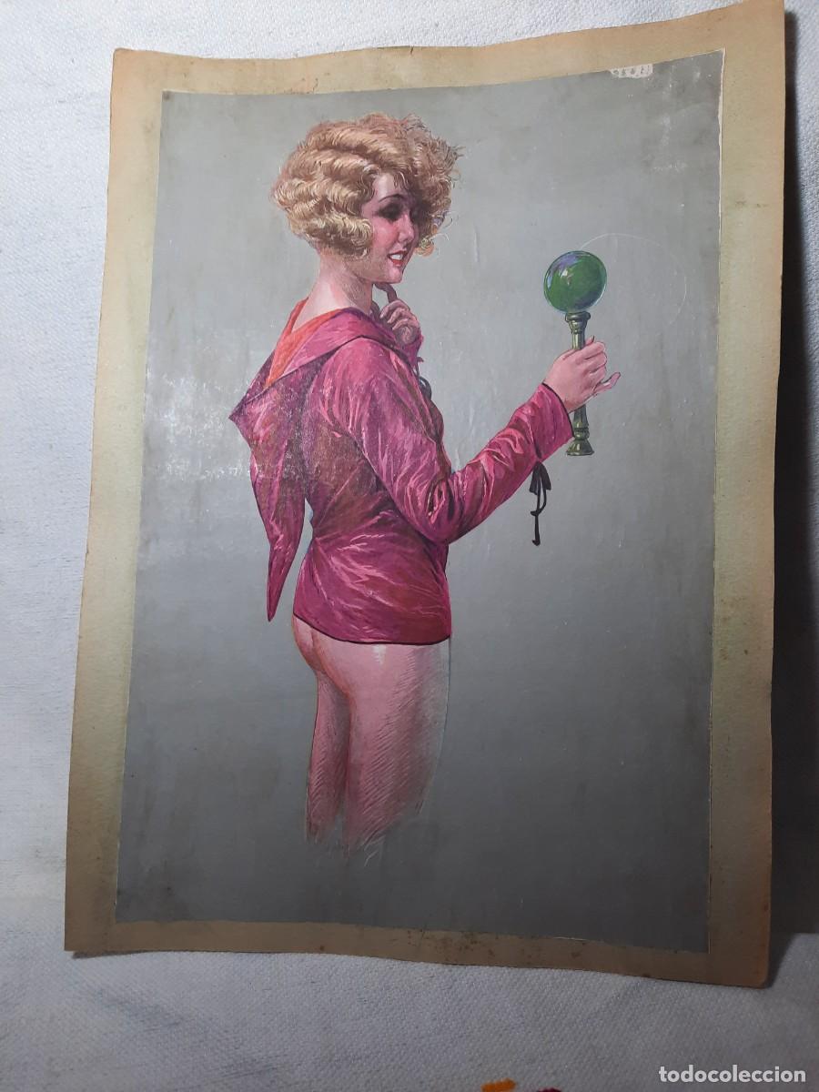Coleccionismo: Art-deco. Fant&aacute;stica lamina erotica.