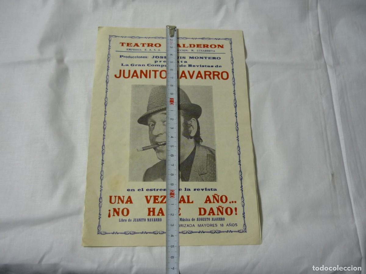 Coleccionismo: Programa Teatro Calder&oacute;n Juanito Navarro 1978 - Foto 3
