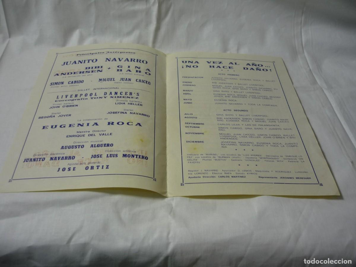 Coleccionismo: Programa Teatro Calder&oacute;n Juanito Navarro 1978 - Foto 4
