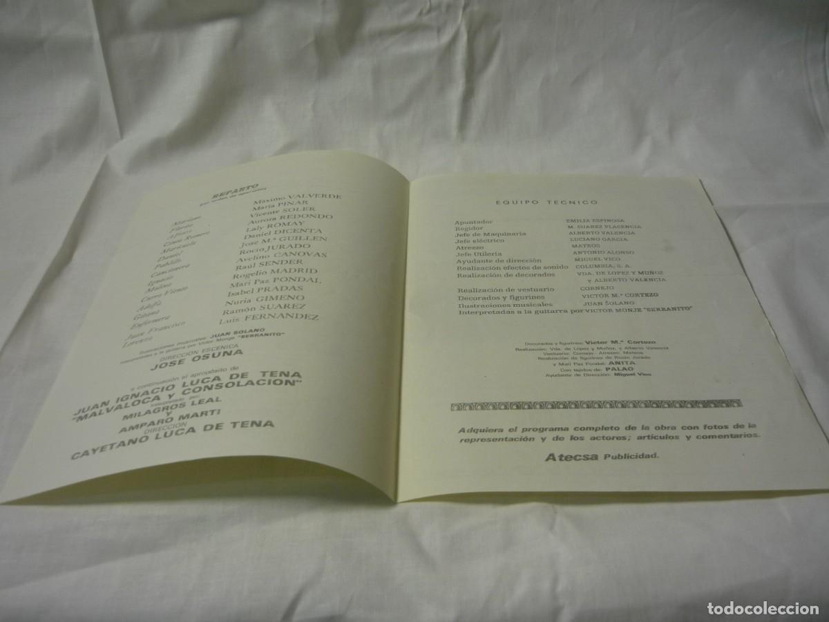 Coleccionismo: Programa Teatro Lara Roc&iacute;o Jurado, Cancionera 1971 - Foto 4