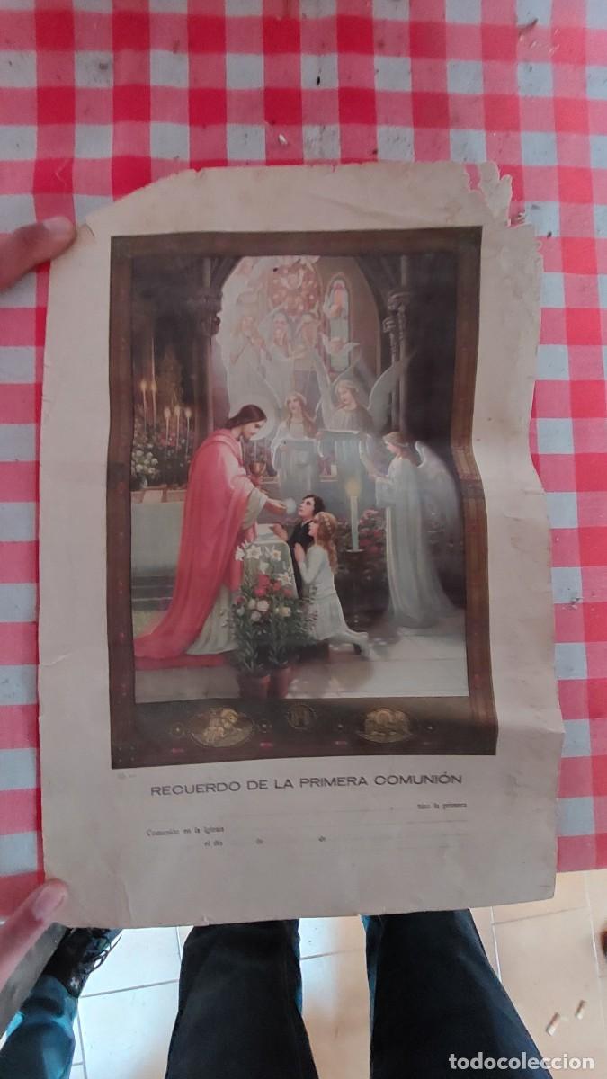 Coleccionismo: RECUERDO PRIMERA COMUNION 39X26 CM DIPLOMA