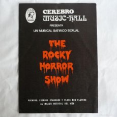 Coleccionismo: PROGRAMA CEREBRO MUSIC-HALL, THE ROCKY HORROR SHOW, 1974. Lote 365859186