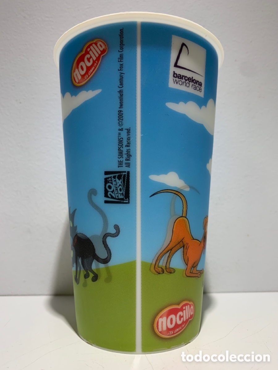 Coleccionismo: VASO HOLOGR&Aacute;FICOS 3D SIMPSONS DE NOCILLA - Foto 3