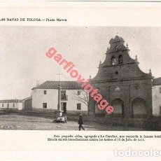Coleccionismo: LÁMINA FOTOGRÁFICA, 1915, LAS NAVAS DE TOLOSA, PLAZA MAYOR, 19X13 CM. Lote 366224066