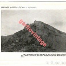 Coleccionismo: LÁMINA FOTOGRÁFICA, 1915, SEGURA DE LA SIERRA, EL YELMO EN DÍA DE NIEBLA , 19X13 CM. Lote 366231011