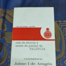 Coleccionismo: DÍPTICO CONFERENCIA JOSÉ MARTÍNEZ ORTIZ JAIME I BENETÚSSER. Lote 366799726