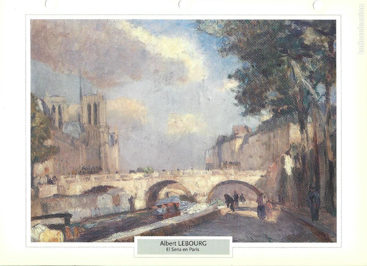 Sammelleidenschaft Papier: ALBERT LEBOURG EL SENA EN PAR&Iacute;S