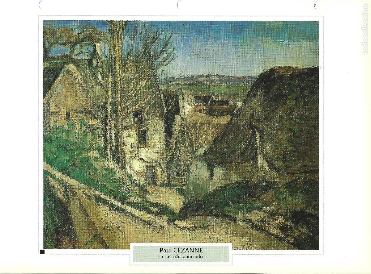 Sammelleidenschaft Papier: PAUL C&Eacute;ZANNE LA CASA DEL AHORCADO L&Aacute;MINA FICHA PLANTETA DeAGOSTINI 2006