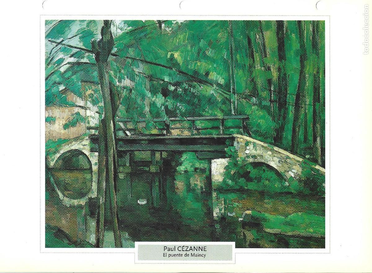 Sammelleidenschaft Papier: PAUL C&Eacute;ZANNE EL PUENTE DE MAINCY L&Aacute;MINA FICHA PLANTETA DeAGOSTINI 2006