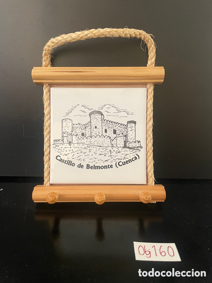 Coleccionismo: Azulejo castillo de belmonte - Foto 1