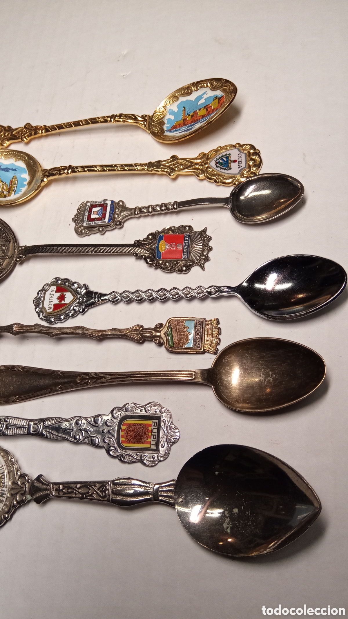Coleccionismo: lote 9 cucharas de souvenir - Foto 2