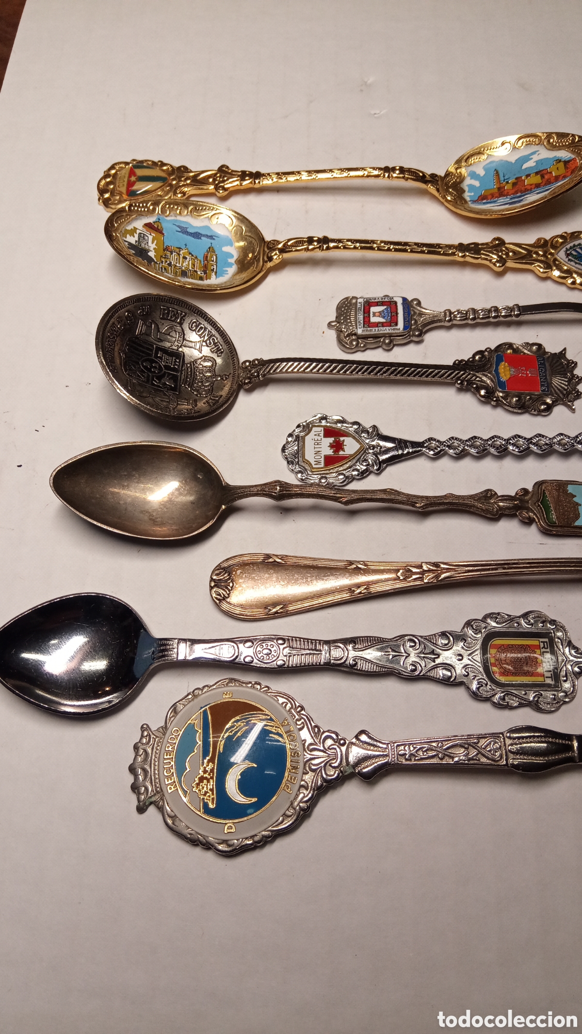 Coleccionismo: lote 9 cucharas de souvenir - Foto 3