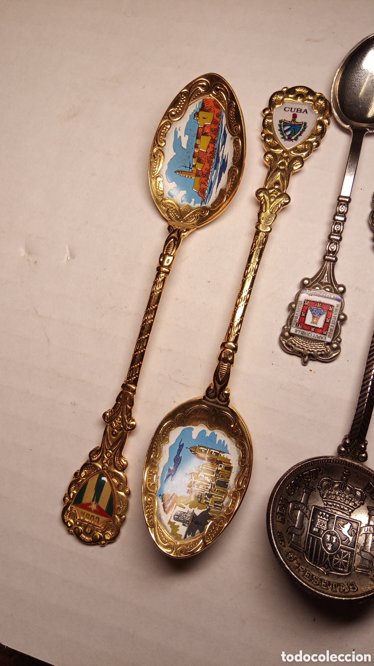 Coleccionismo: lote 9 cucharas de souvenir - Foto 5