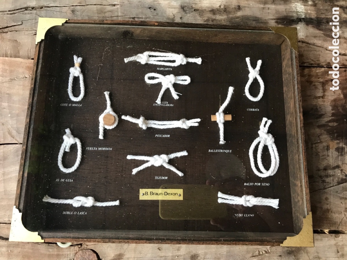 Coleccionismo: Antiguo Cuadro nudos marineros - Foto 1